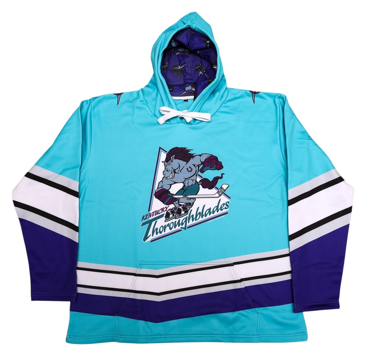 Kentucky Thoroughblades Teal Performance Hoodie