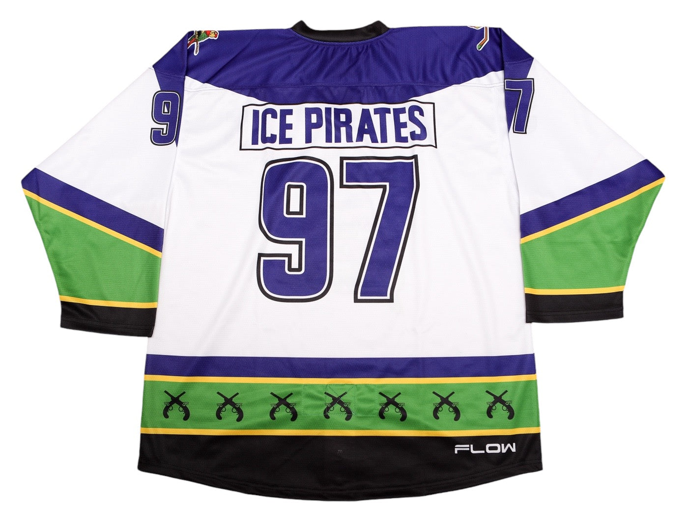 Lake Charles Ice Pirates Replica White Jersey (CUSTOM - PRE ORDER)