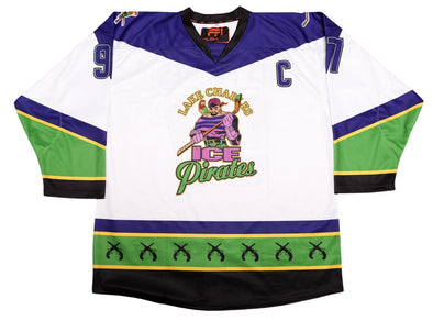 Lake Charles Ice Pirates Replica White Jersey (CUSTOM - PRE ORDER)