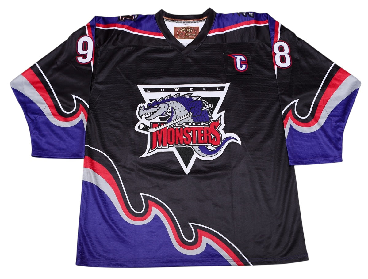 Lowell Lock Monsters Black Replica Jersey (CUSTOM - PRE-ORDER)