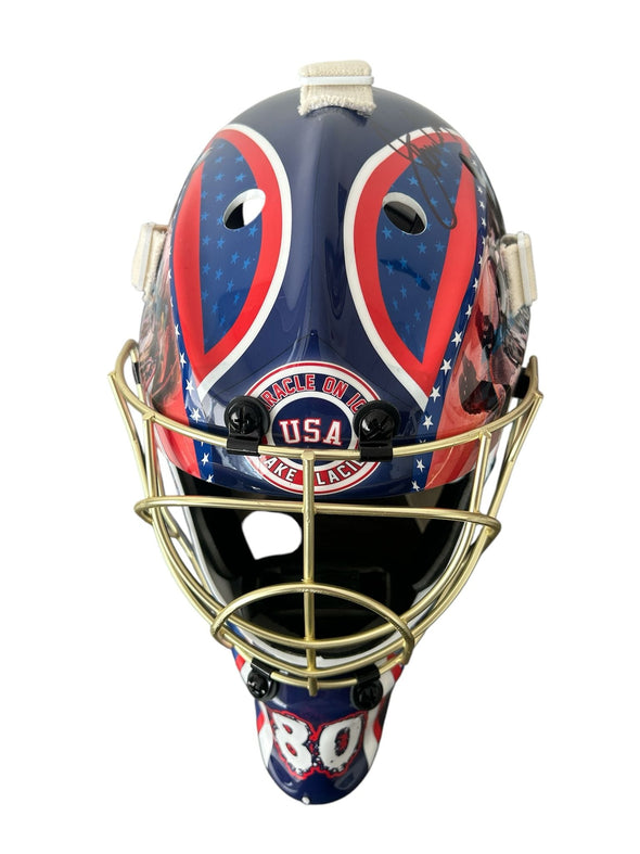 Jim Craig Signed USA Hockey Miracle on Ice 1980 Gold Full Size Goalie Mask