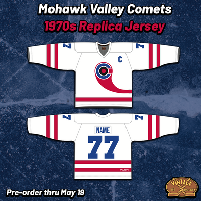 Mohawk Valley Comets 1970s Replica Jersey (CUSTOM - PRE-ORDER)
