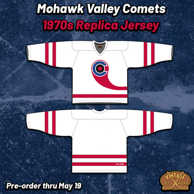Mohawk Valley Comets 1970s Replica Jersey (BLANK - PRE-ORDER)