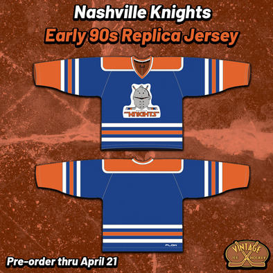 Nashville Knights Early 90s Replica Jersey (BLANK - PRE-ORDER)