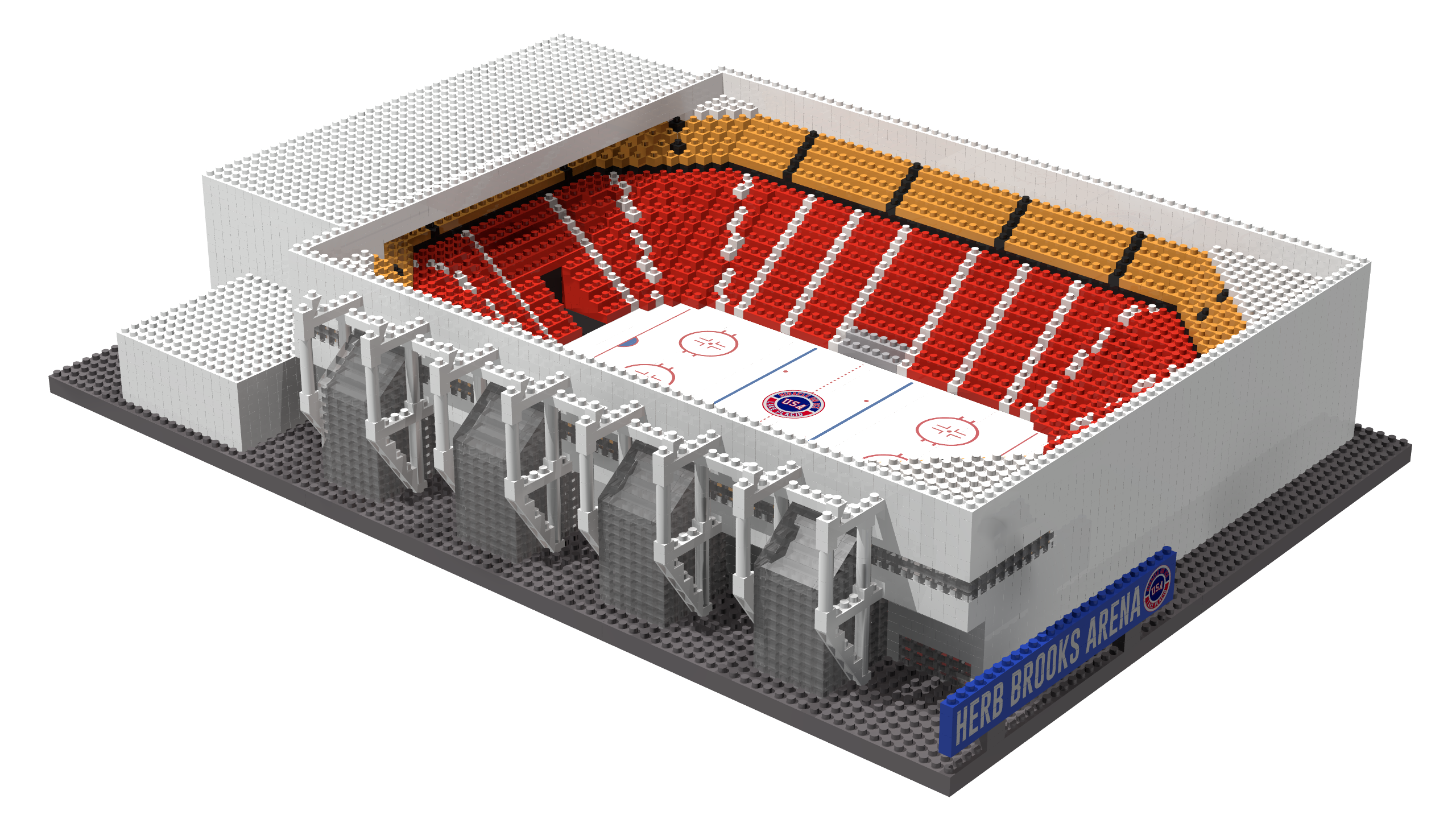 1980 Olympic Herb Brooks Arena Lake Placid Miracle on Ice BRXLZ Kit