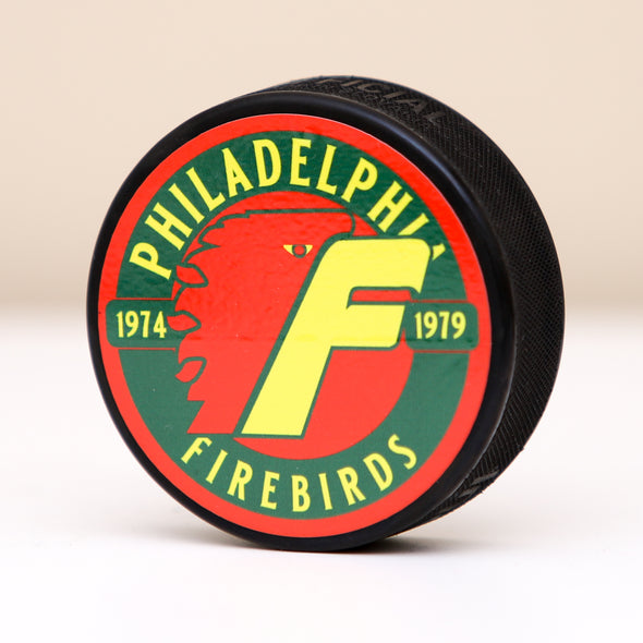 Philadelphia Firebirds Hockey Puck