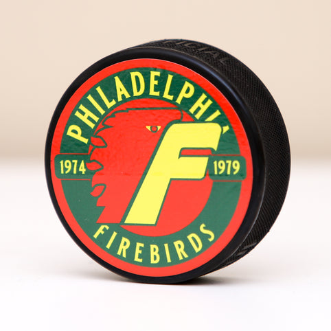 Philadelphia Firebirds Hockey Puck