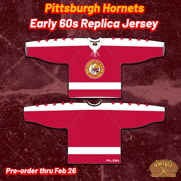 Pittsburgh Hornets Early 60s Replica Jersey (BLANK - PRE-ORDER)