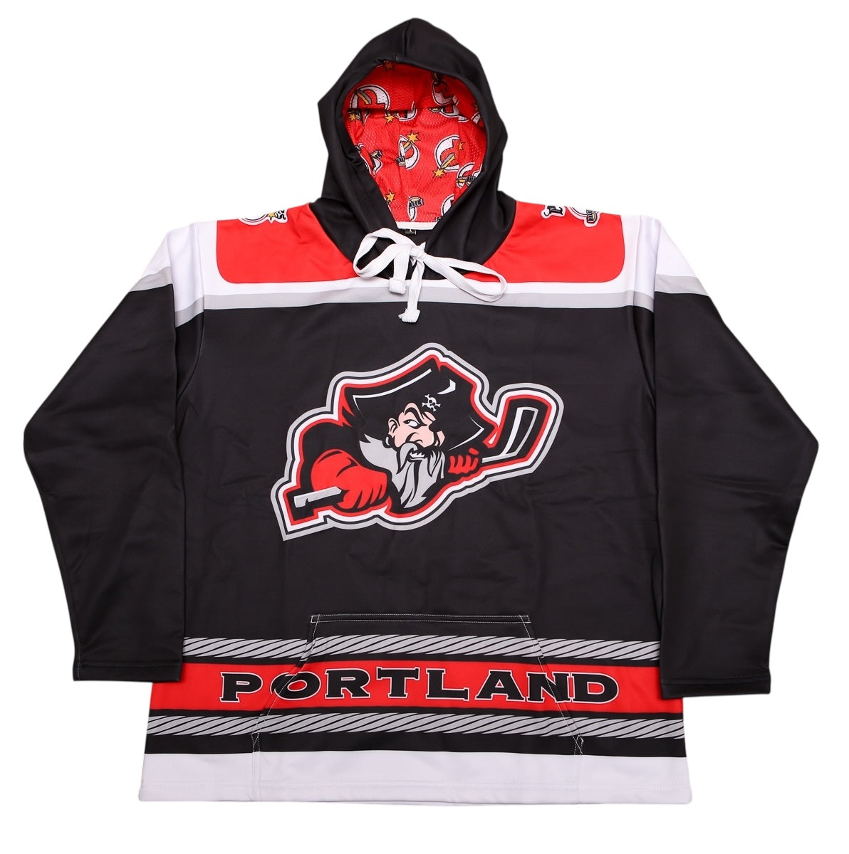 Portland Pirates 2000s Style Performance Hoodie