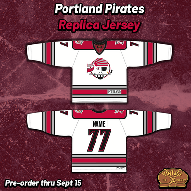 Portland Pirates Late 90s Replica White Jersey (CUSTOM - PRE-ORDER)
