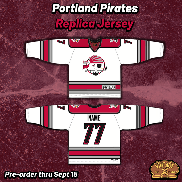 Portland Pirates Late 90s Replica White Jersey (CUSTOM - PRE-ORDER)