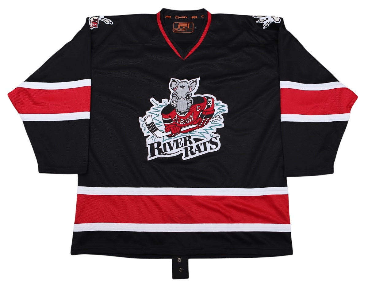 Albany River Rats® Black Alternate Jersey (BLANK - PRE-ORDER)