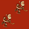 Skating Santa Wrapping Paper