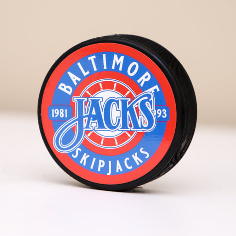 Baltimore Skipjacks Red White & Blue Hockey Puck