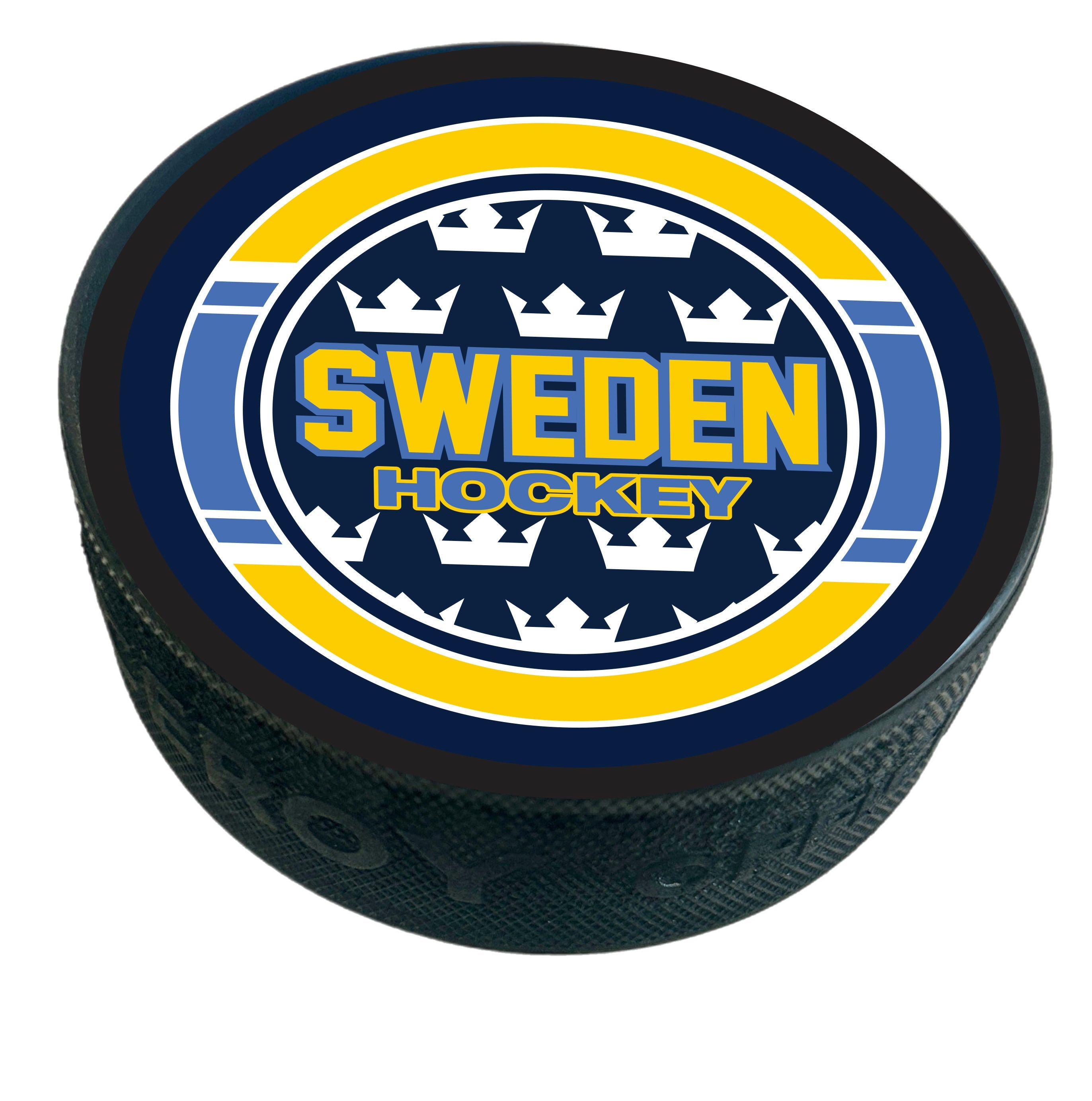 Sweden Four Country Replica Hockey Puck