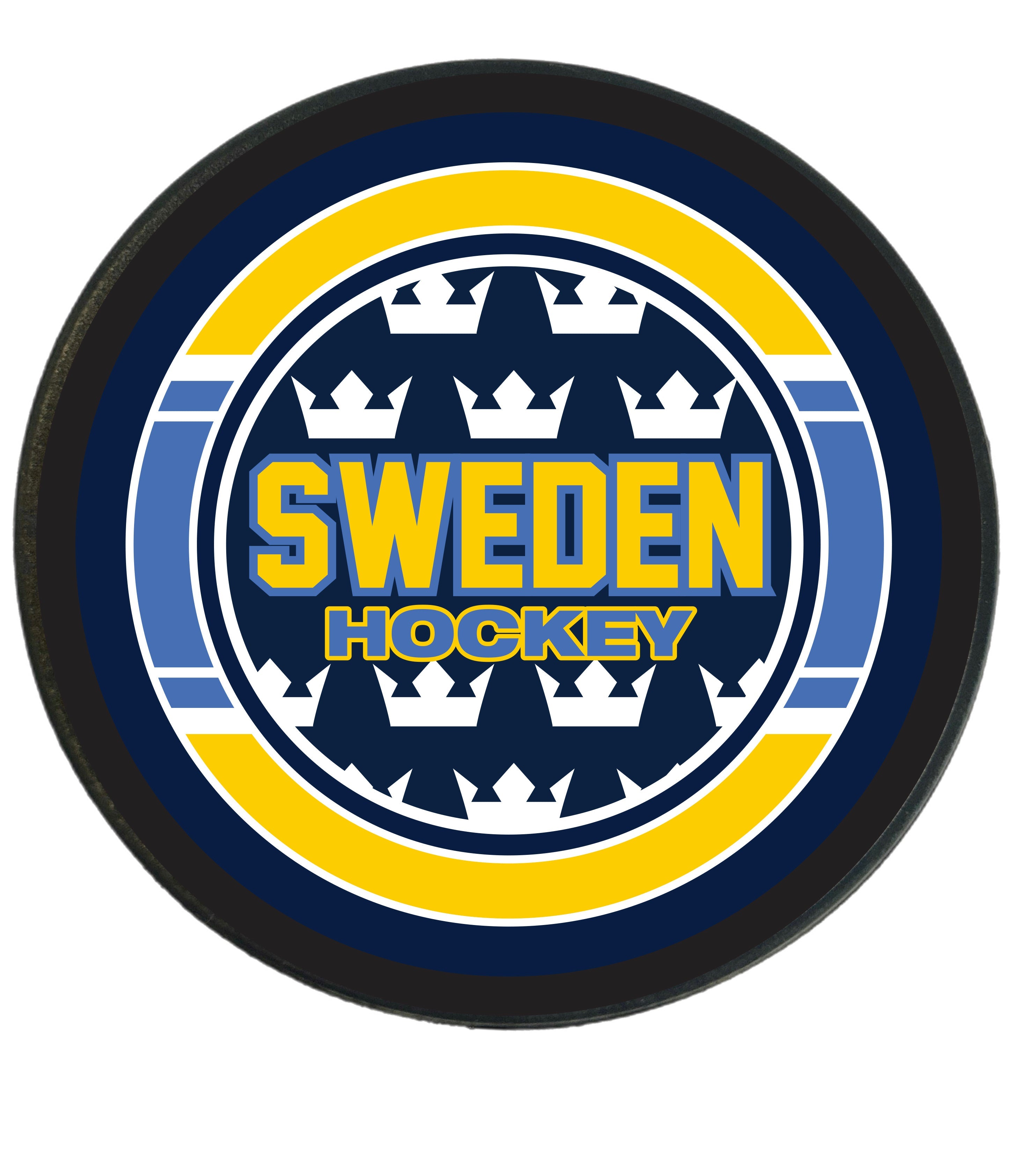 Sweden Four Country Replica Hockey Puck