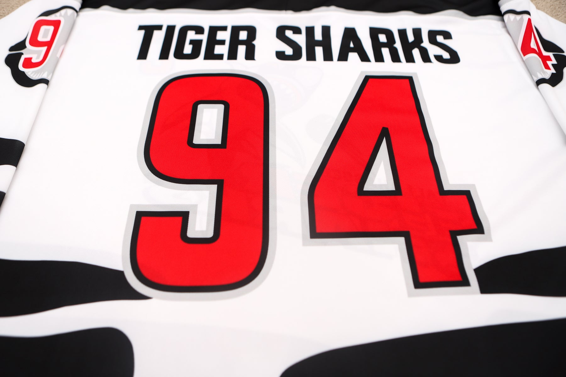 Tallahassee Tiger Sharks™ White Jersey (CUSTOM - PRE ORDER)