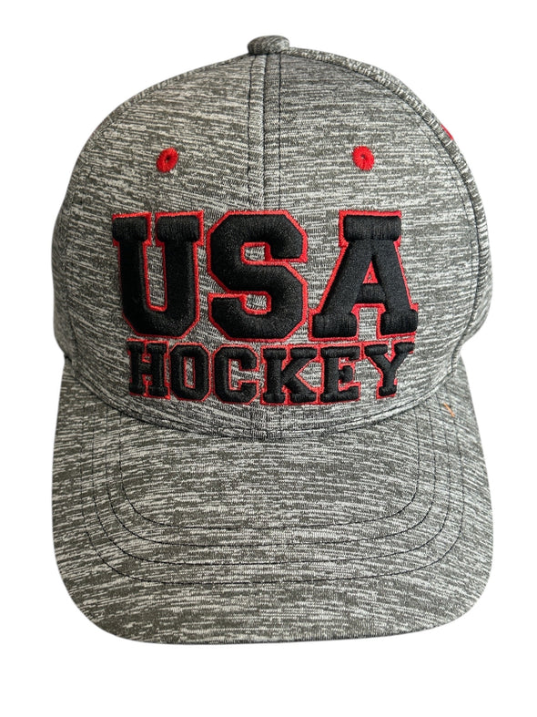 USA Hockey Official Licensed Gray Heather Cap
