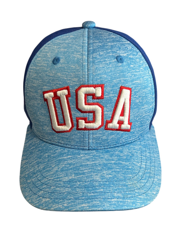 USA Hockey Official Licensed Blue Heather Cap
