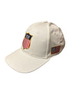 USA Hockey Shield Official Licensed Vintage White Cap
