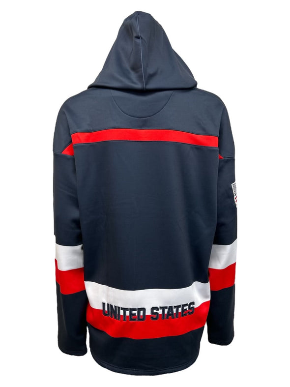 United States Hockey Embroidered Lace Hoodie