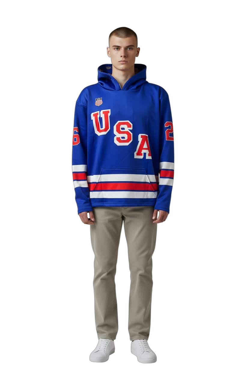 USA Hockey Shield 2026 Replica Performance Hoodie - Blue