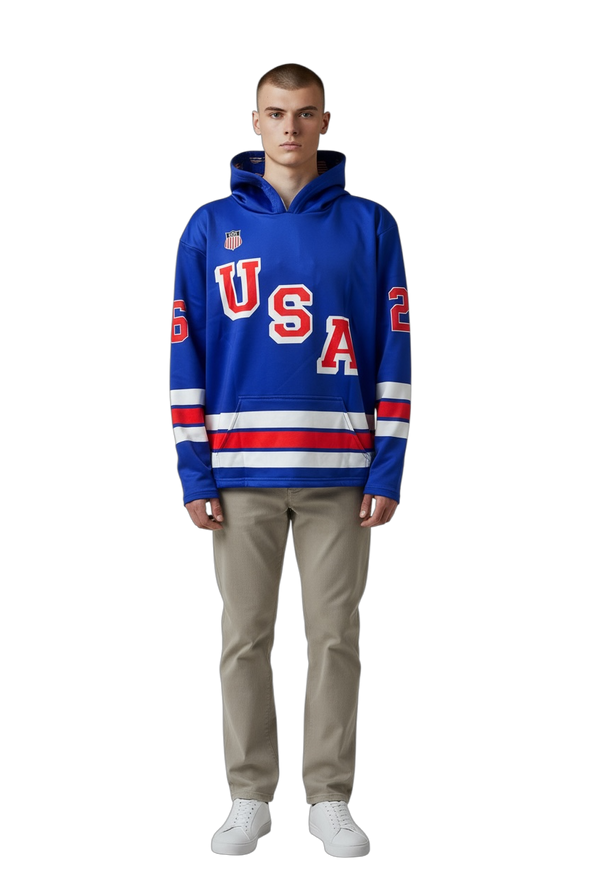USA Hockey Shield 2026 Replica Performance Hoodie - Blue