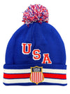 USA Hockey Official Licensed Blue Knit Hat