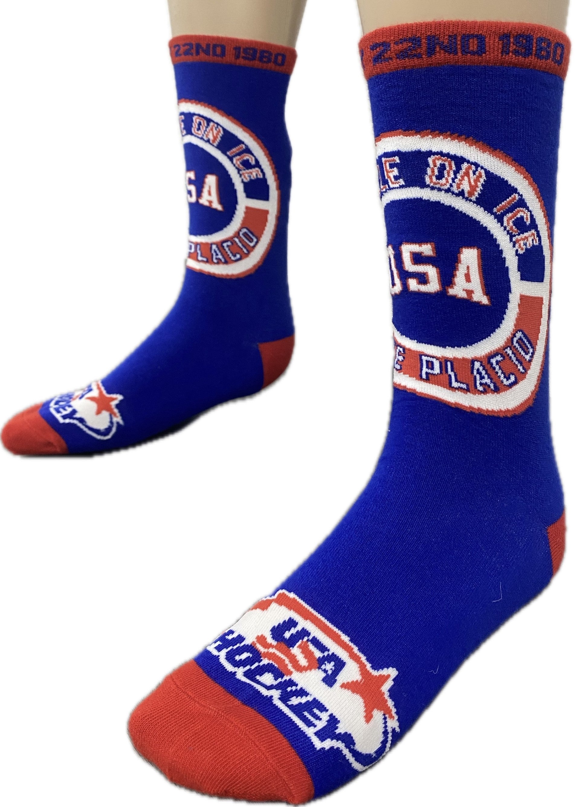USA Hockey Miracle on Ice 1980 Authentic Crew Sock
