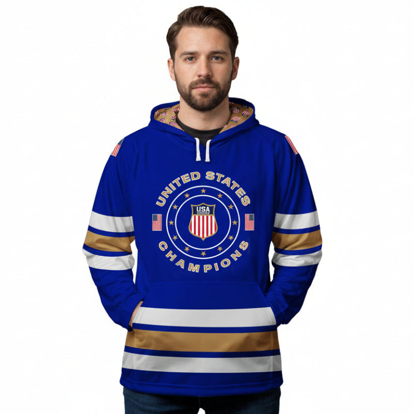 USA Hockey 2026 CHAMPIONS Performance Hoodie (unisex sizing)