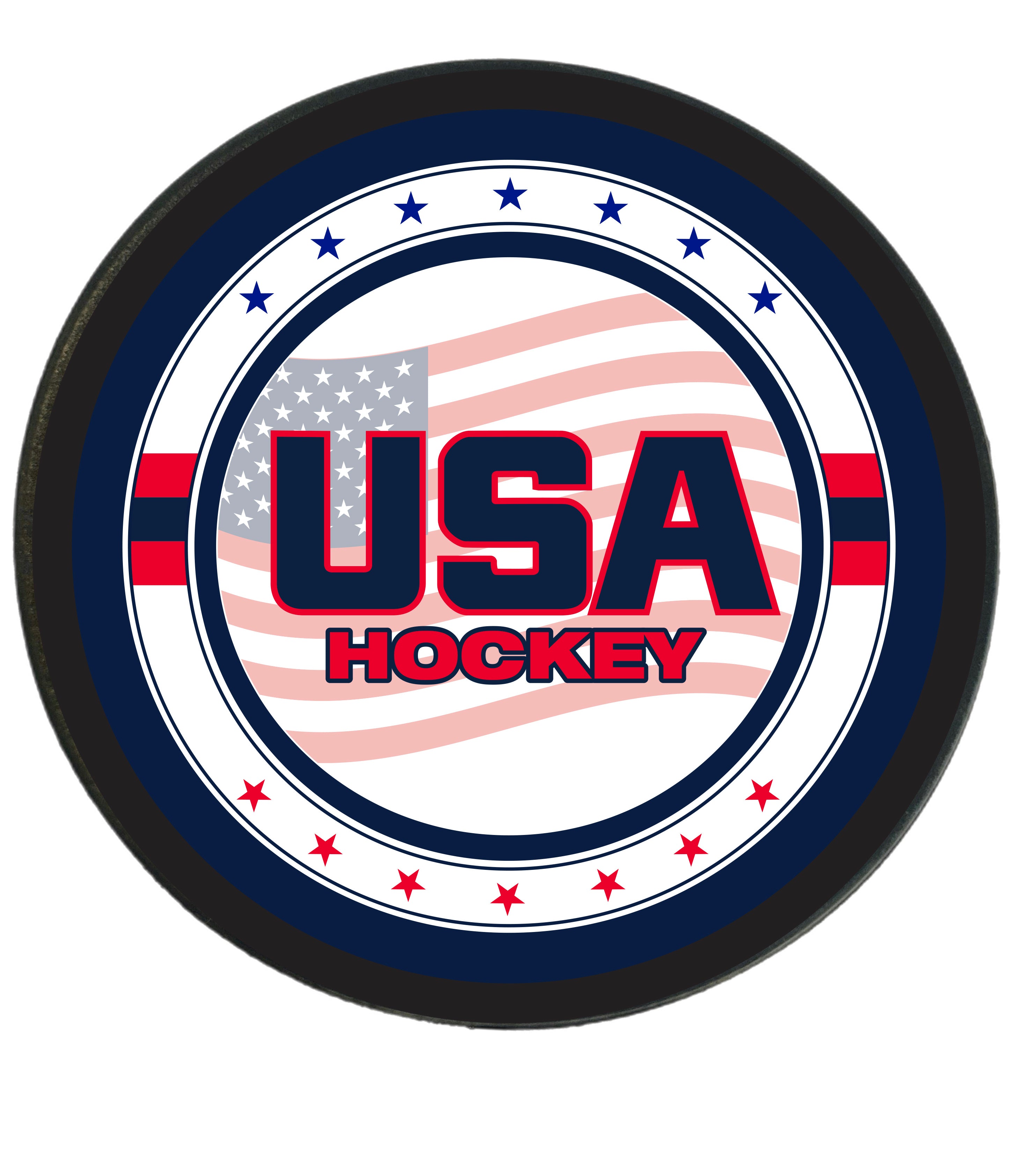 USA Four Country Replica Hockey Puck