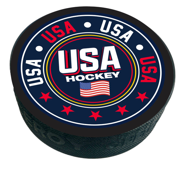 USA Four Country Hockey Puck