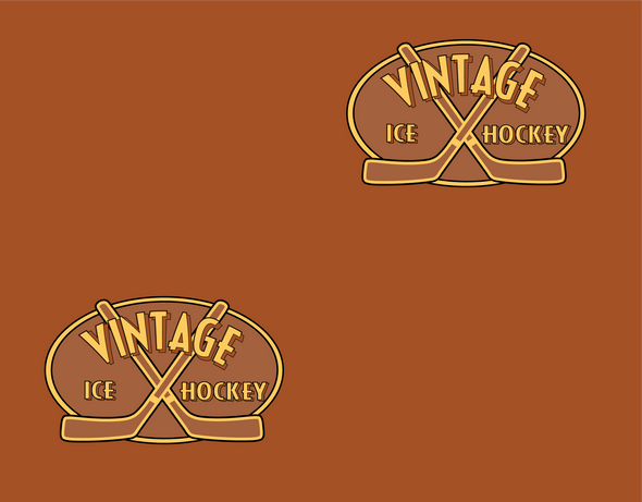 Vintage Ice Hockey Logo Wrapping Paper