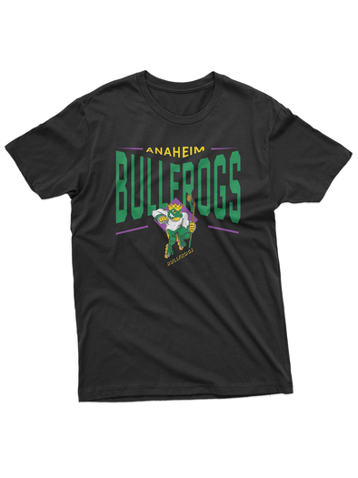 Anaheim Bullfrogs Black "Full Fandom" T-Shirt (Premium Lightweight)