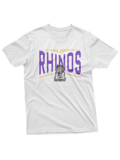 San Jose Rhinos White "Full Fandom" T-Shirt (Premium Lightweight)