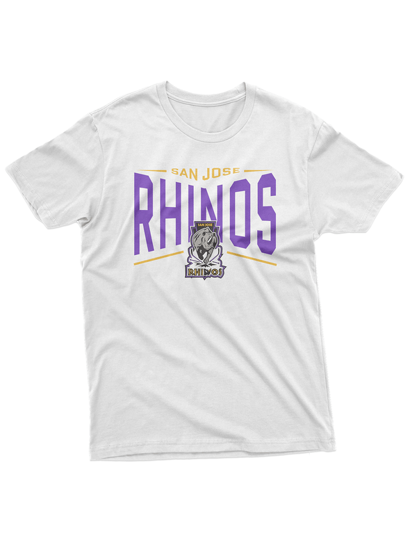 San Jose Rhinos White "Full Fandom" T-Shirt (Premium Lightweight)