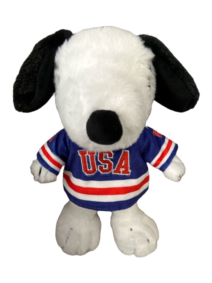 Snoopy USA Hockey Miracle on Ice Officially Licensed Blue Jersey 10 Inch Plush