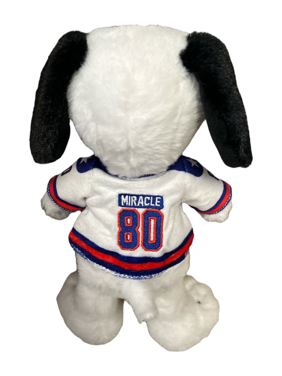 Snoopy USA Hockey Miracle on Ice Officially Licensed White Jersey 10 Inch Plush
