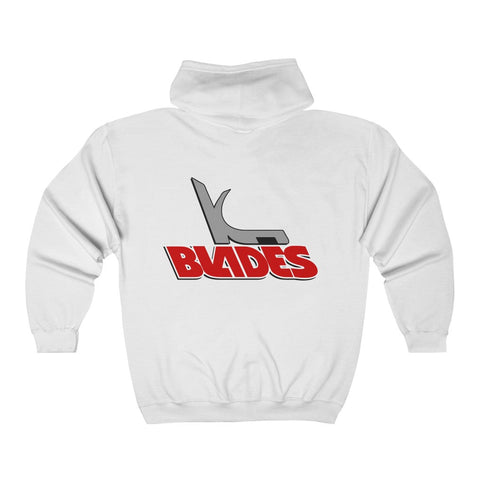 Kansas City Blades Hoodie (Zip), front, plain (design is on the back), view 2
