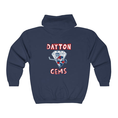 Dayton Gems Hoodie (Zip), front, plain (design is on the back), view 3
