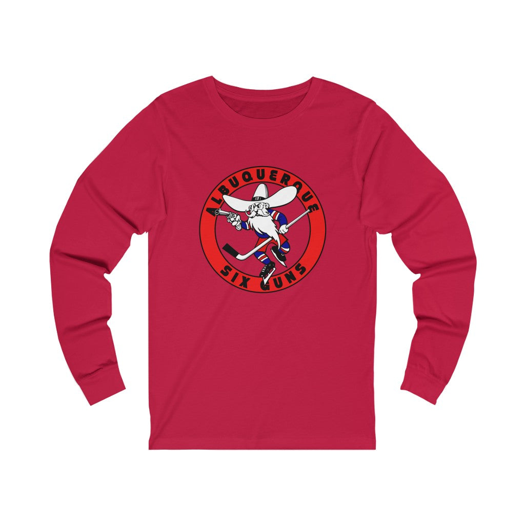 Albuquerque Six Guns Long Sleeve Shirt - Red