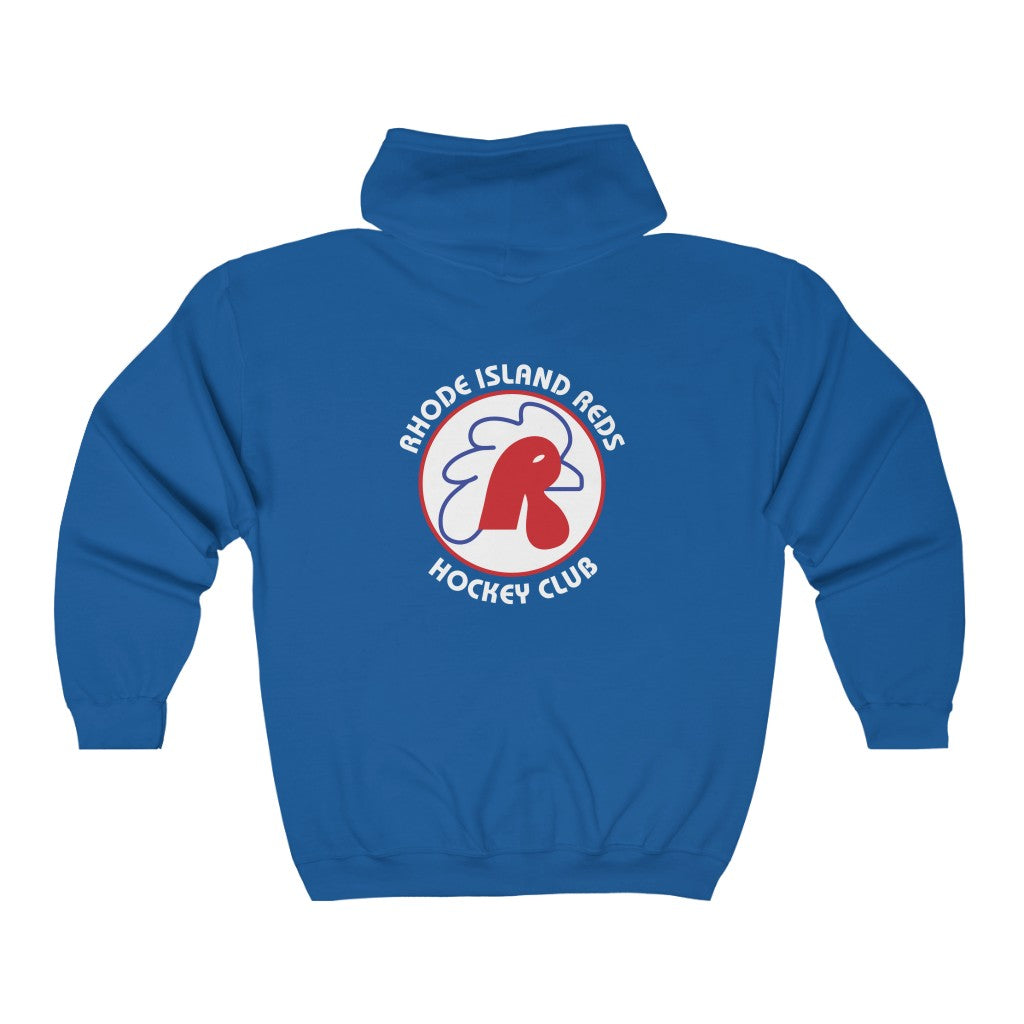 Rhode Island Reds Hoodie (Zip), front, plain (design is on the back)