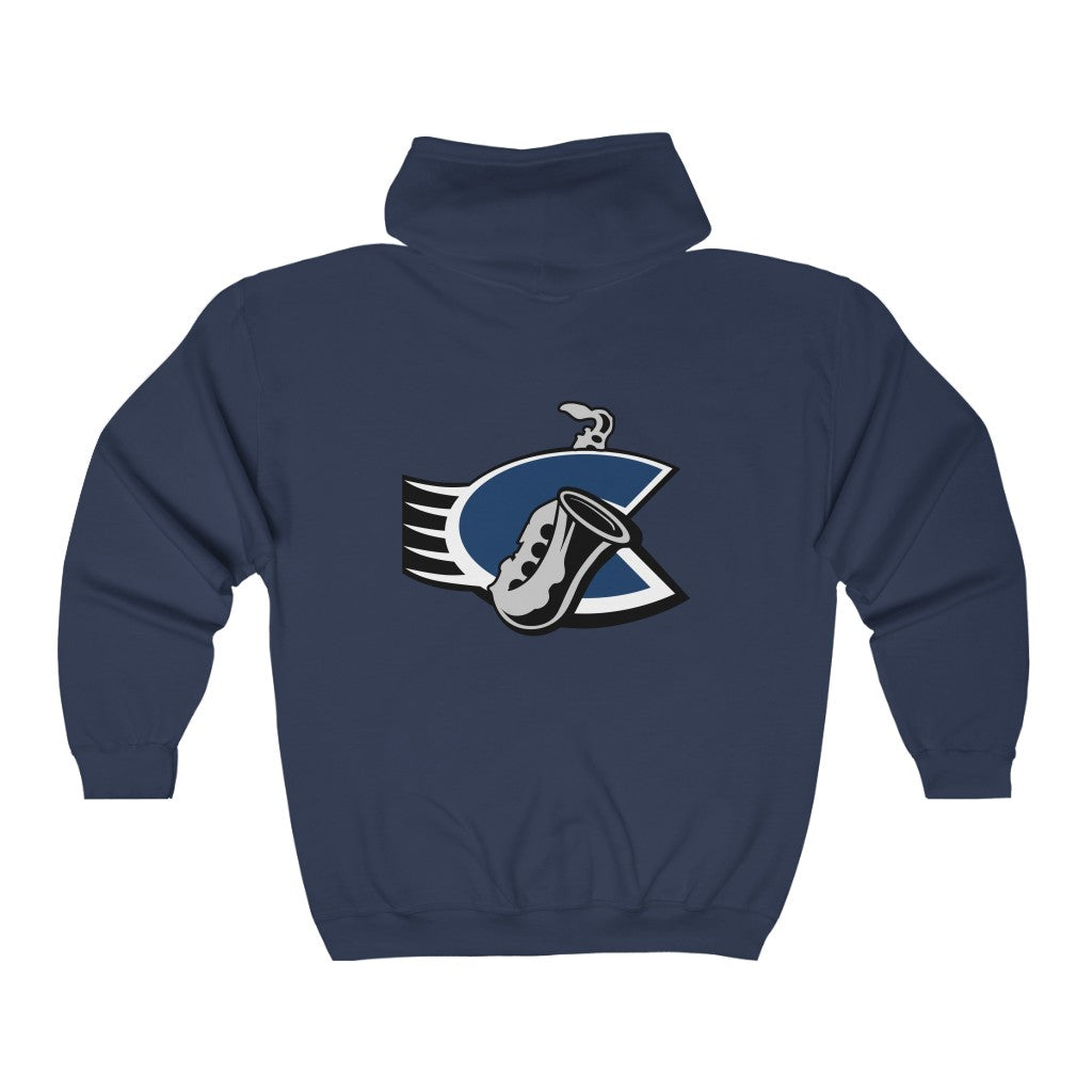 Chicago Bluesmen Hoodie (Zip), front, plain (design is on the back), view 3