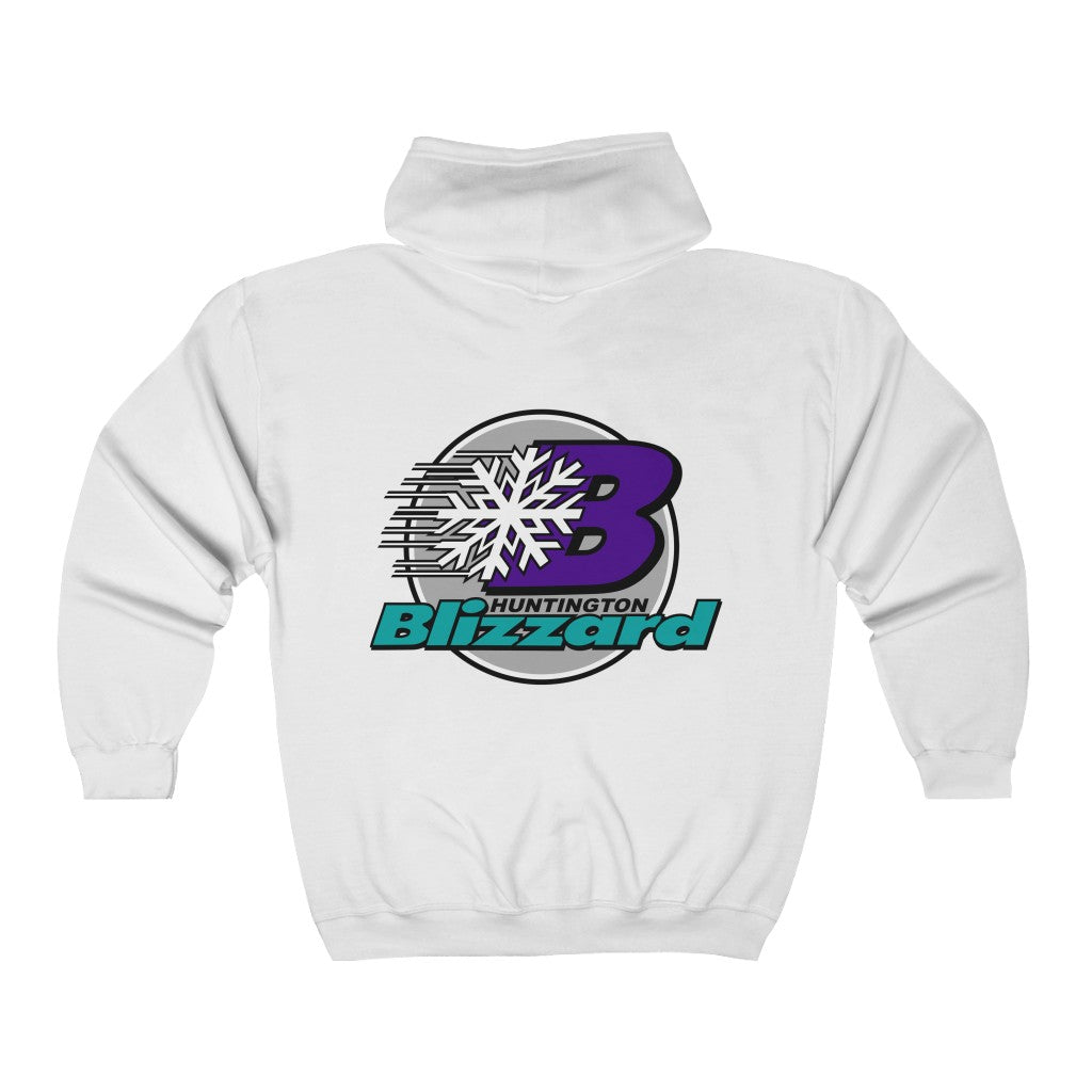 Huntington Blizzard Hoodie (Zip), front, plain (design is on the back), view 2