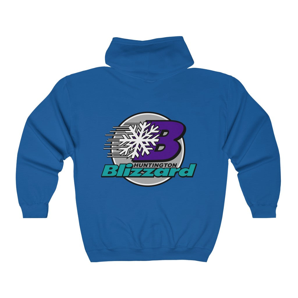 Huntington Blizzard Hoodie (Zip), front, plain (design is on the back), view 4