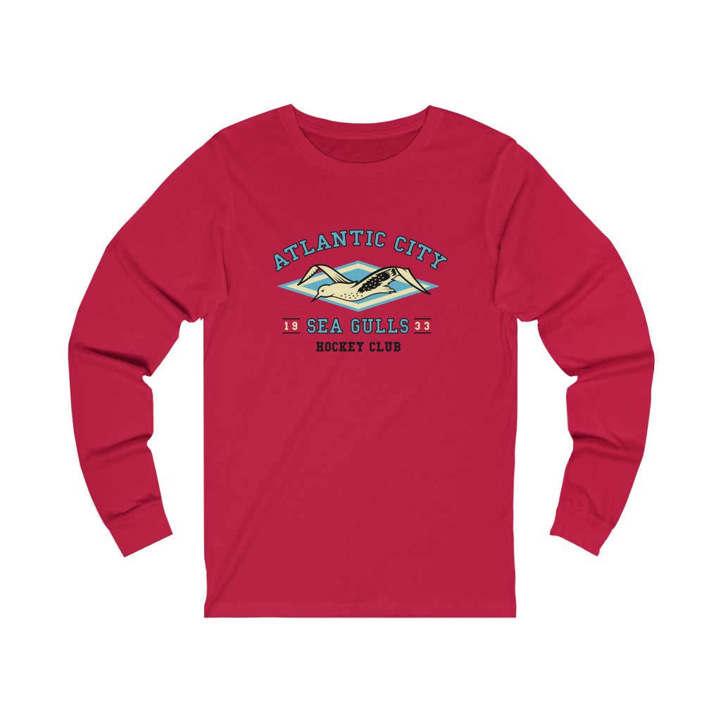 Atlantic City Sea Gulls Long Sleeve Shirt - Red