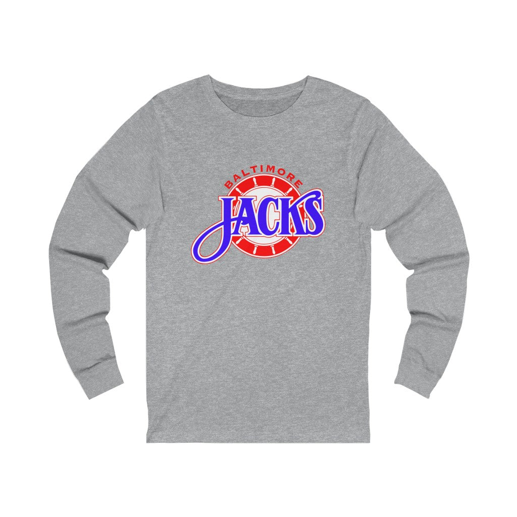 Baltimore Skipjacks Red & Blue Long Sleeve Shirt - Athletic Heather