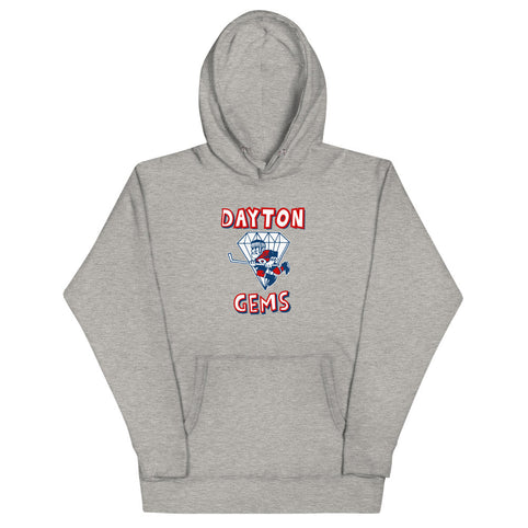 Dayton Gems Hoodie (Premium) - Carbon Grey