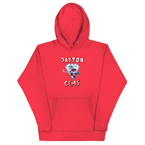 Dayton Gems Hoodie (Premium) - Team Red