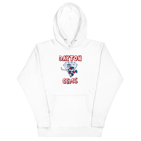 Dayton Gems Hoodie (Premium) - White